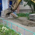 Ремонт выхода из подъезда по адресу МЖК 1, подъезд № 2