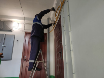 Плановое техническое обслуживание внутридомового газового оборудования по адресу Олимпийская 9.
