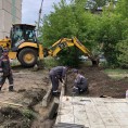 Переоборудование дренажного канала по адресу 8 марта 153
