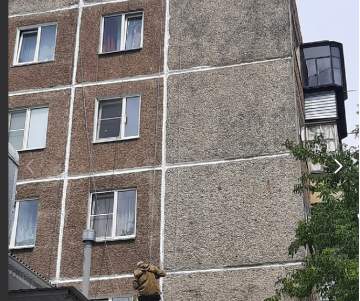 Начали капитальный ремонт панельных швов