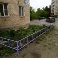 Покраска ограждения по адресу МЖК 1.