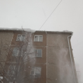 ул. Победы д.35 чистка кровли от снега и наледи