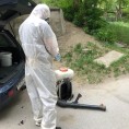 Обработка подвала специализированной организацией по адресу Уральская 1.