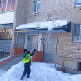 Очистка козырьков