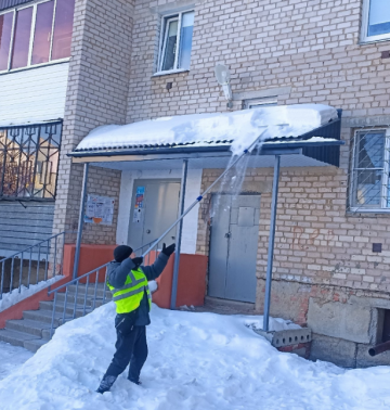 Очистка козырьков