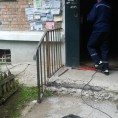 Установка перил,подъездных светильников